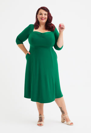 Georgina Sweetheart 1940s Curve+ Dress – Pamela Scott