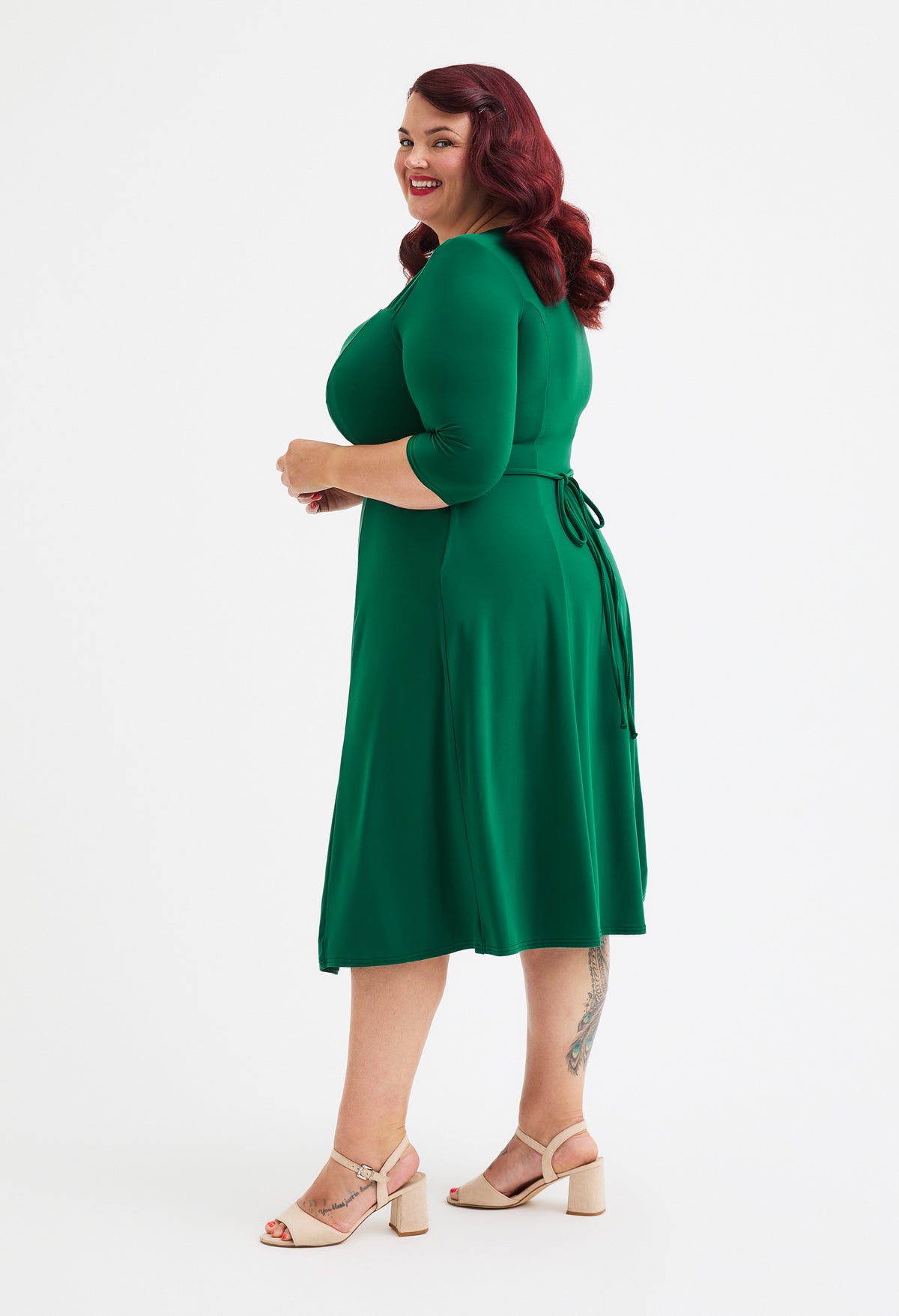 Georgina Sweetheart 1940s Curve+ Dress, view 2 – Pamela Scott