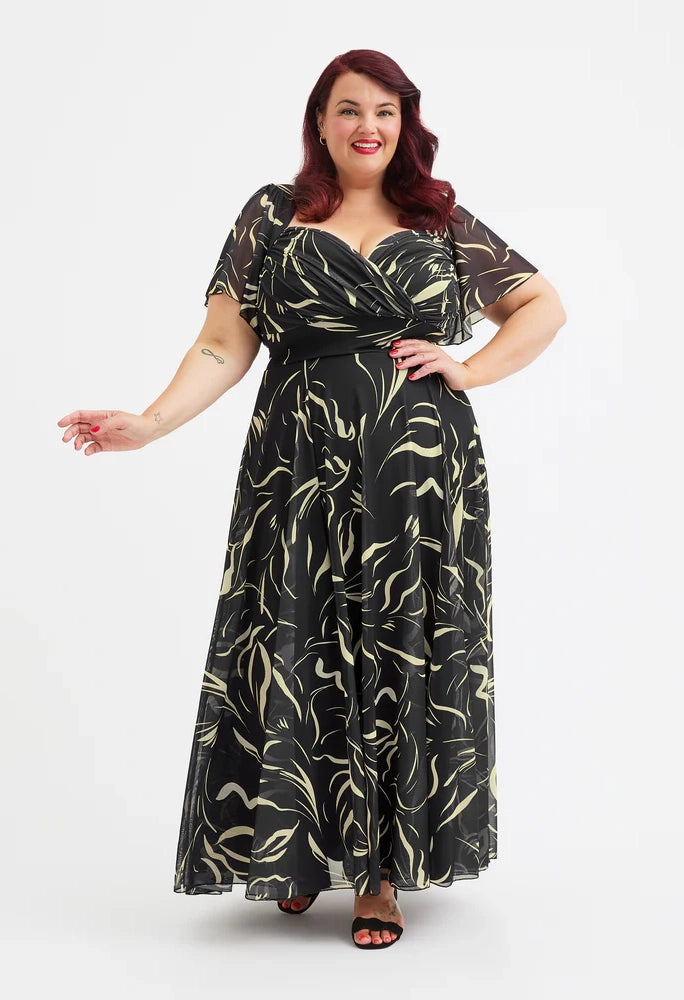 Kemi Bolero Wrap Maxi Curve+ Dress – Pamela Scott