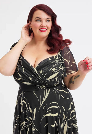 Kemi Bolero Wrap Maxi Curve+ Dress, view 4 – Pamela Scott
