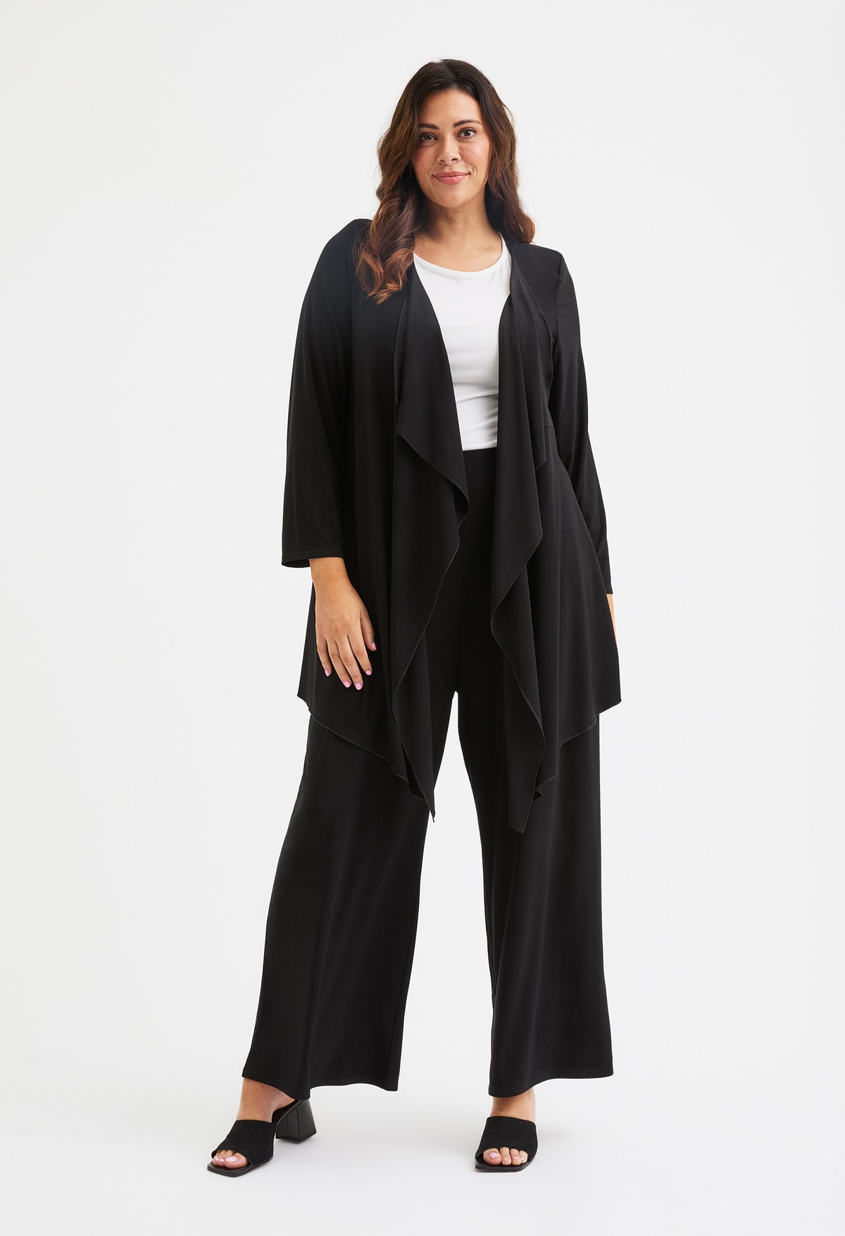 Waterfall Curve+ Open Jacket – Pamela Scott