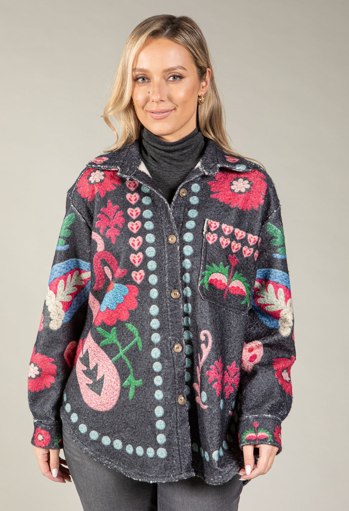 Printed Boho Shacket