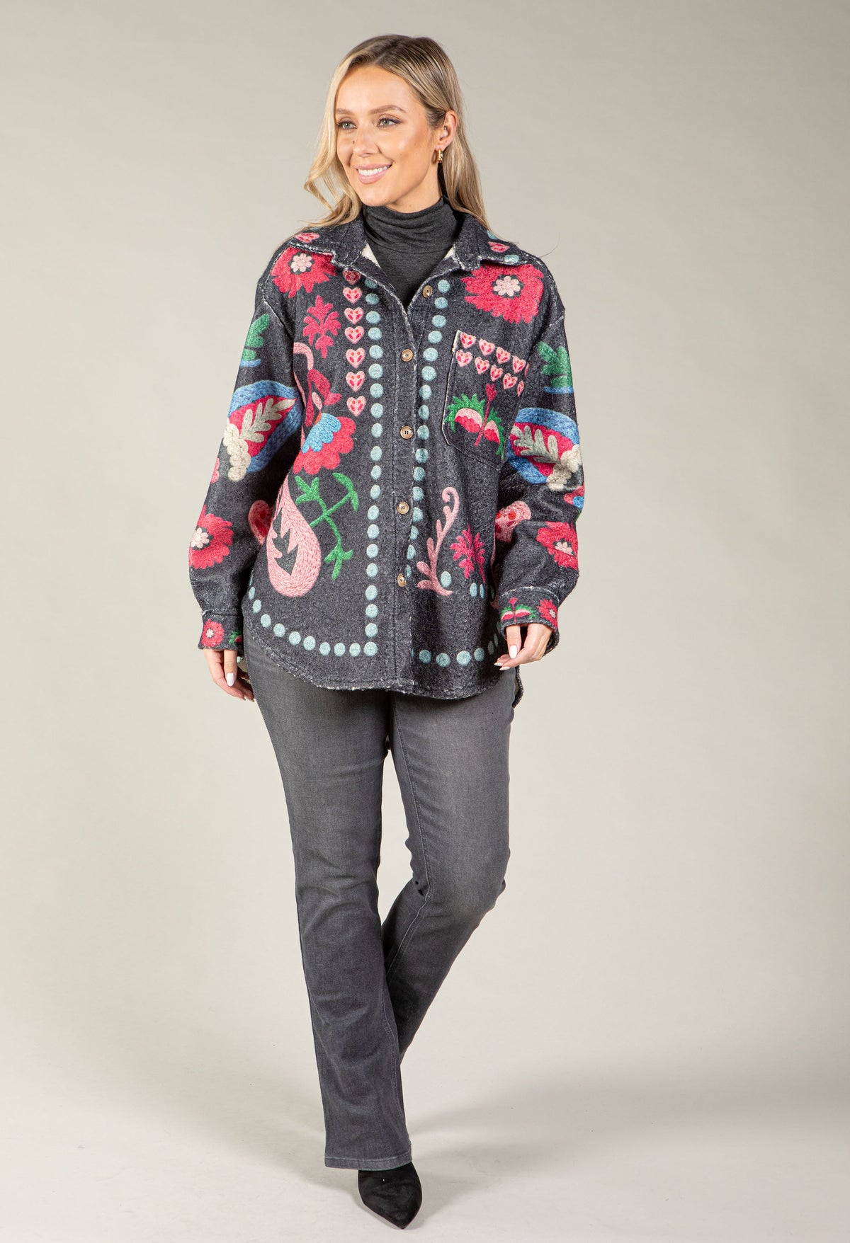Printed Boho Shacket