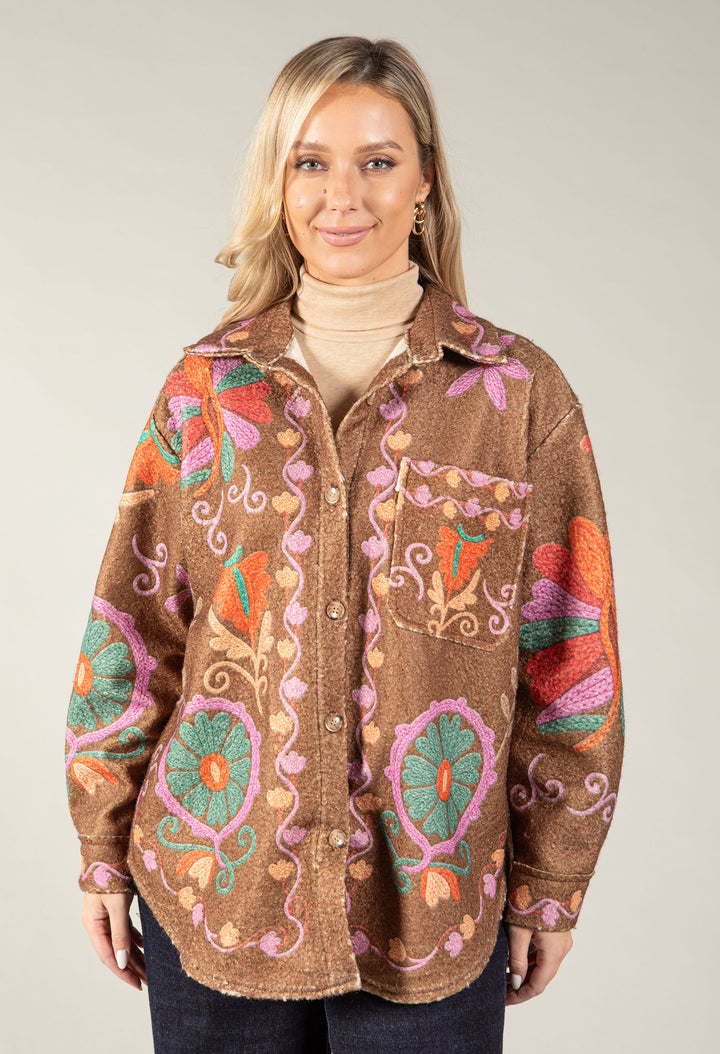 Printed Boho Shacket