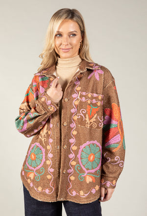 Printed Boho Shacket