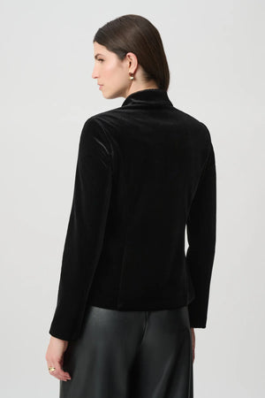 Velvet Military Fitted Blazer, view 4 – Pamela Scott