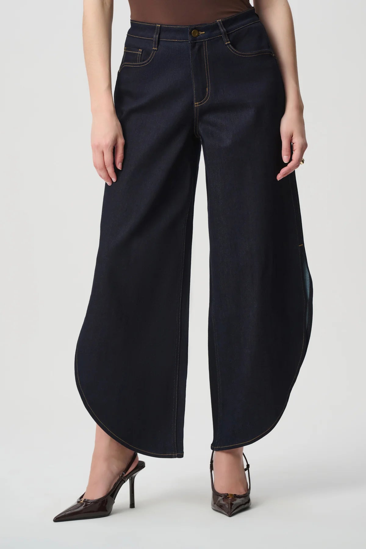 Repreve Barrel Leg Jeans, view 3 – Pamela Scott