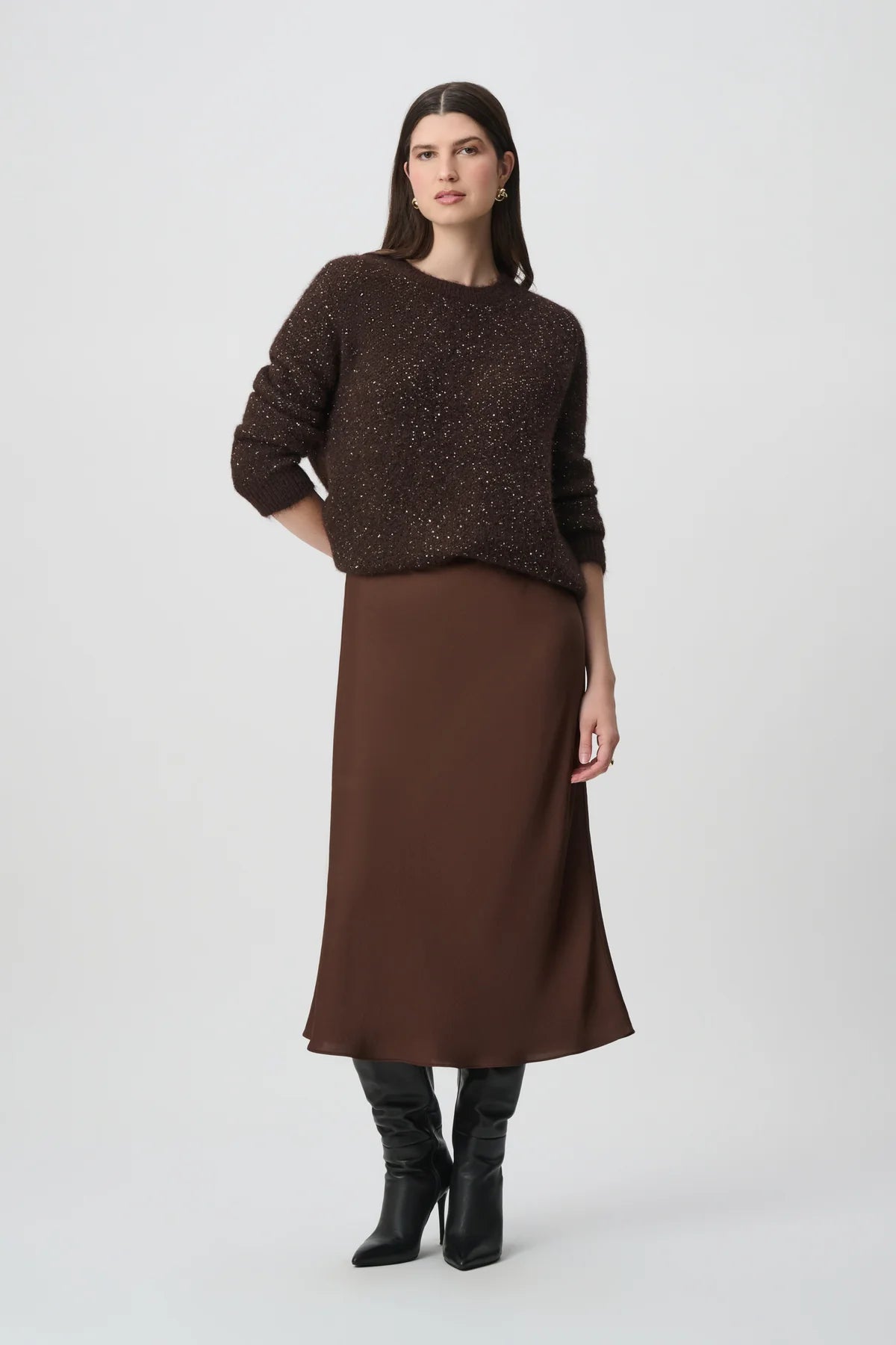 Sequin Yarn Crewneck Sweater – Pamela Scott