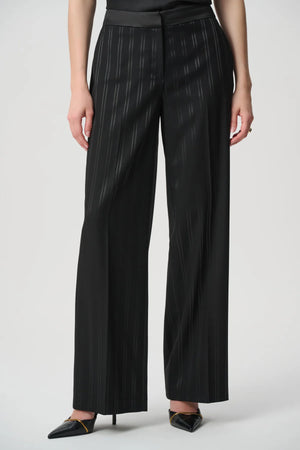 Tailored Striped Wide-Leg Pants – Pamela Scott