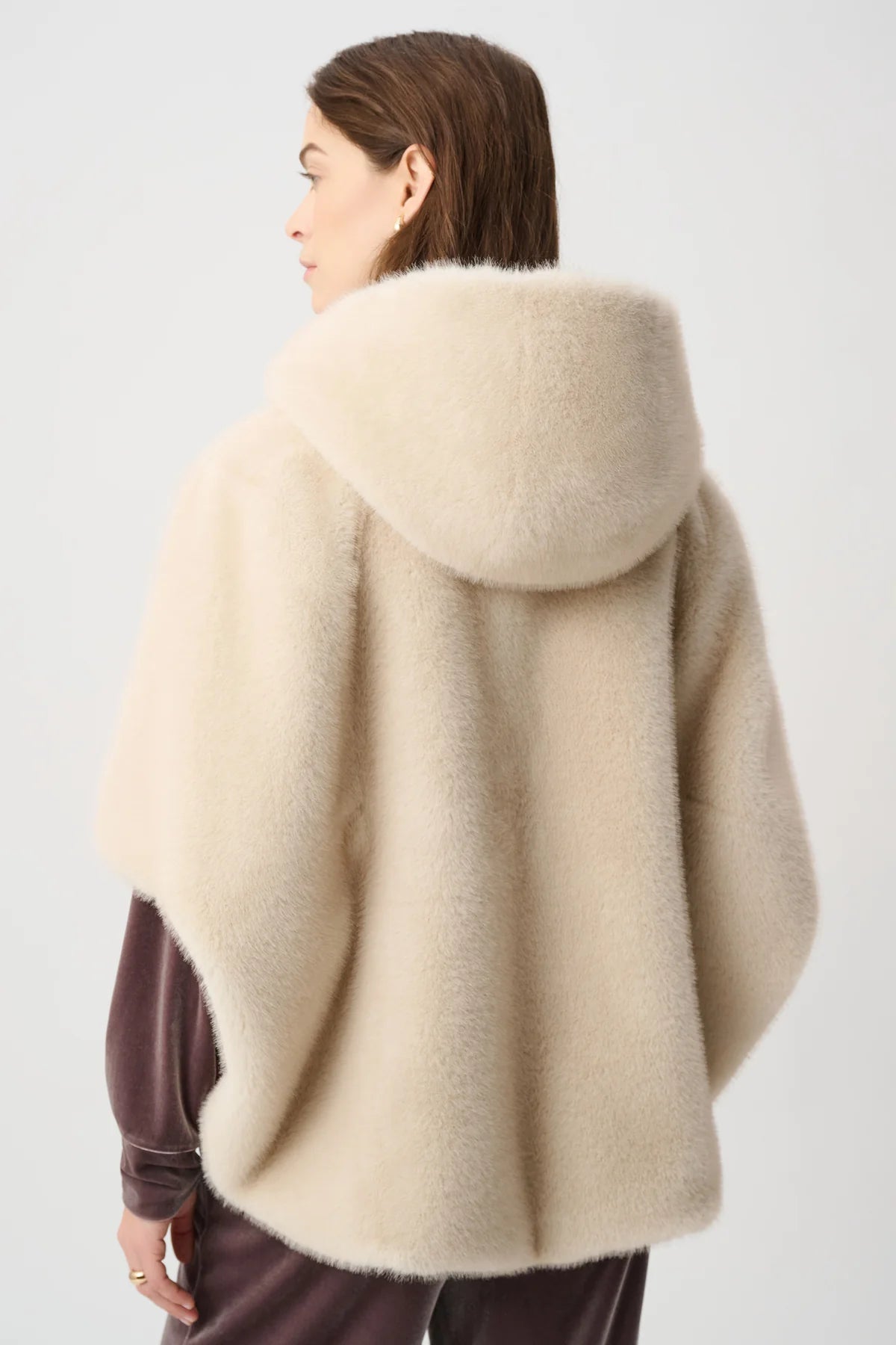 Hooded Faux Fur Jacket