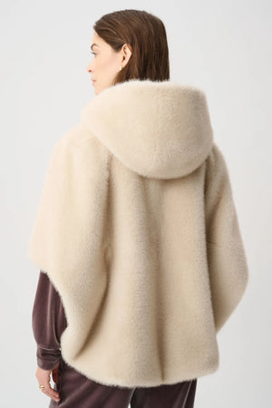 Hooded Faux Fur Jacket