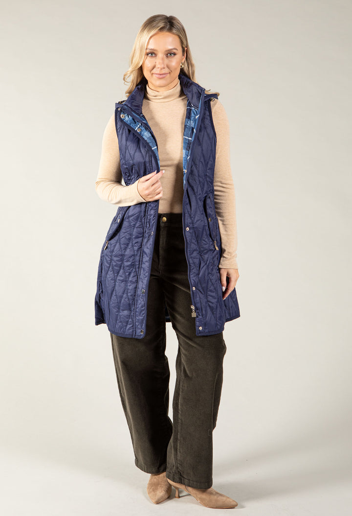 Longline Quilted Gilet