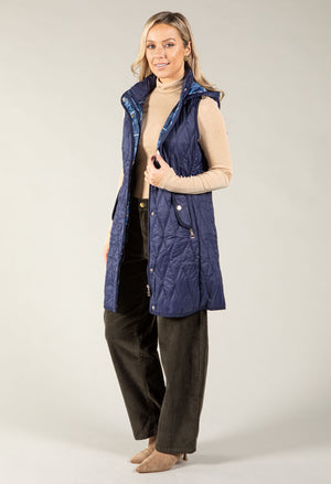 Longline Quilted Gilet