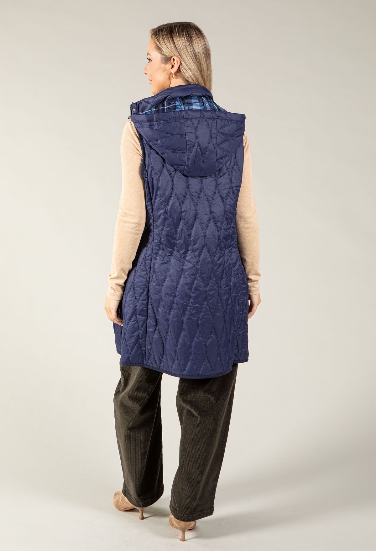 Longline Quilted Gilet