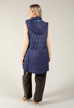 Longline Quilted Gilet