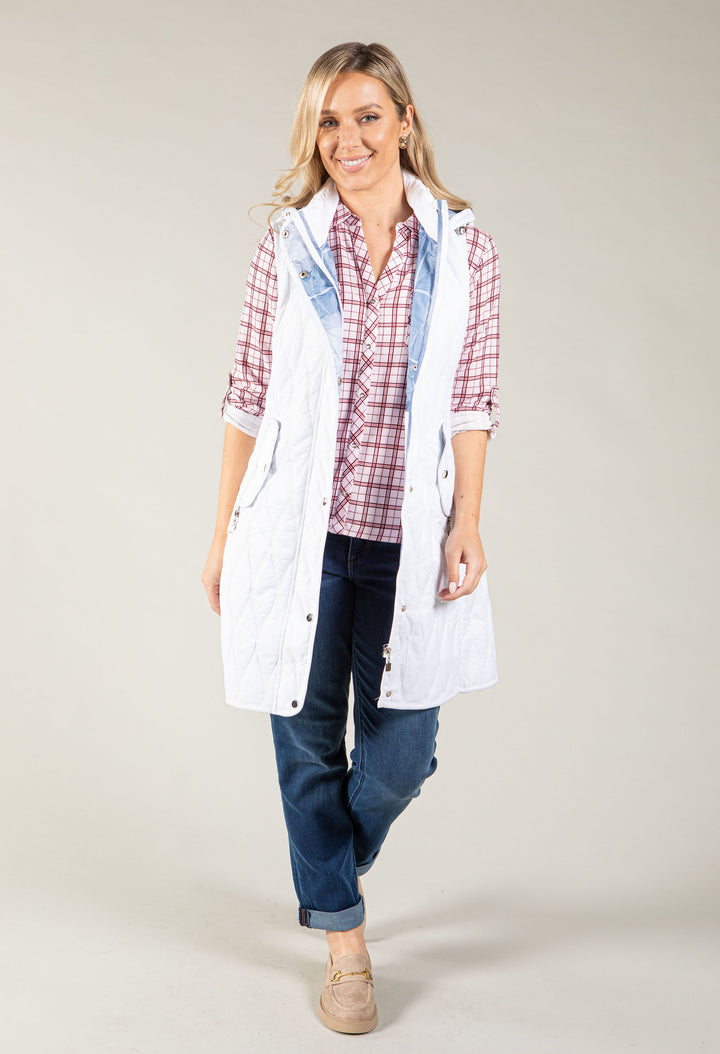 Longline Quilted Gilet