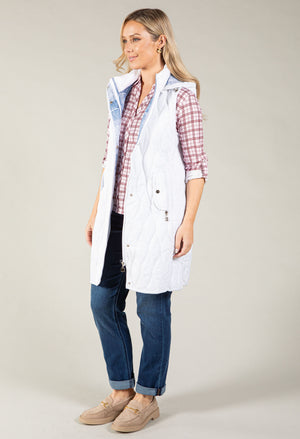 Longline Quilted Gilet