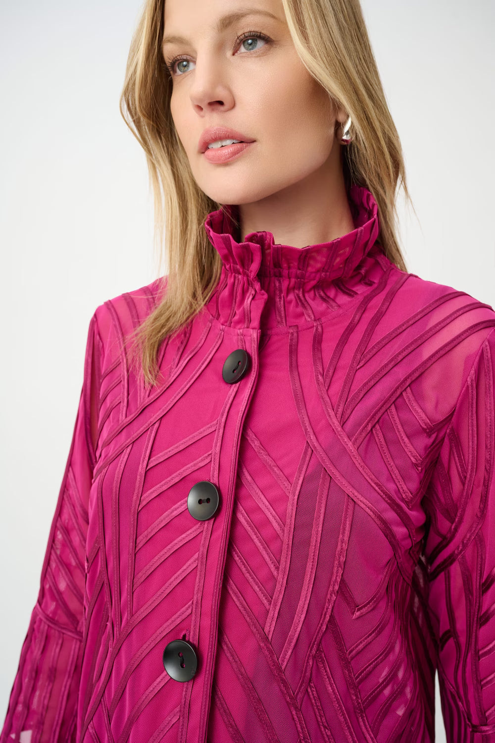 Relaxed Fit High-neck Blouse