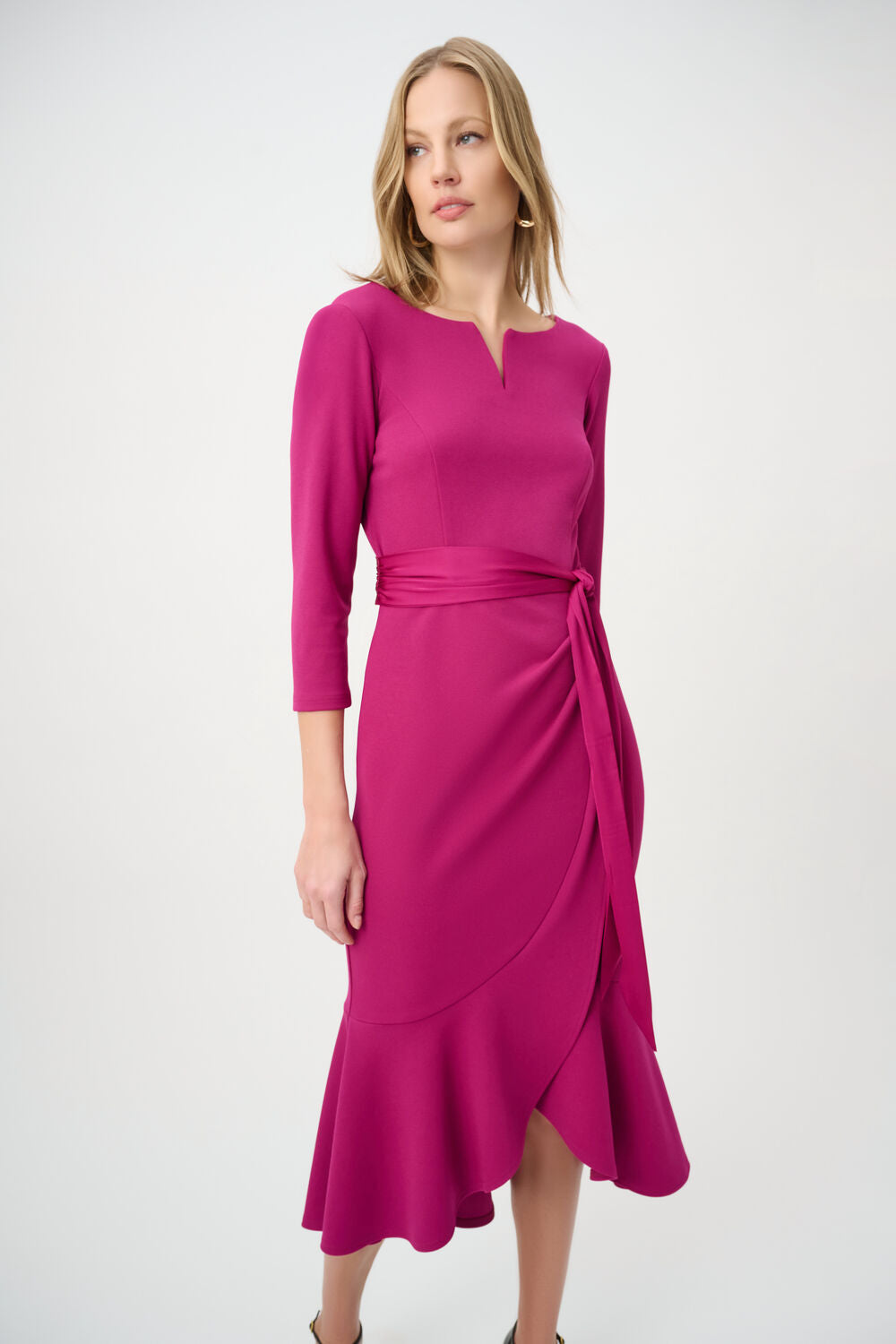 Formal V-neck Wrap Dress