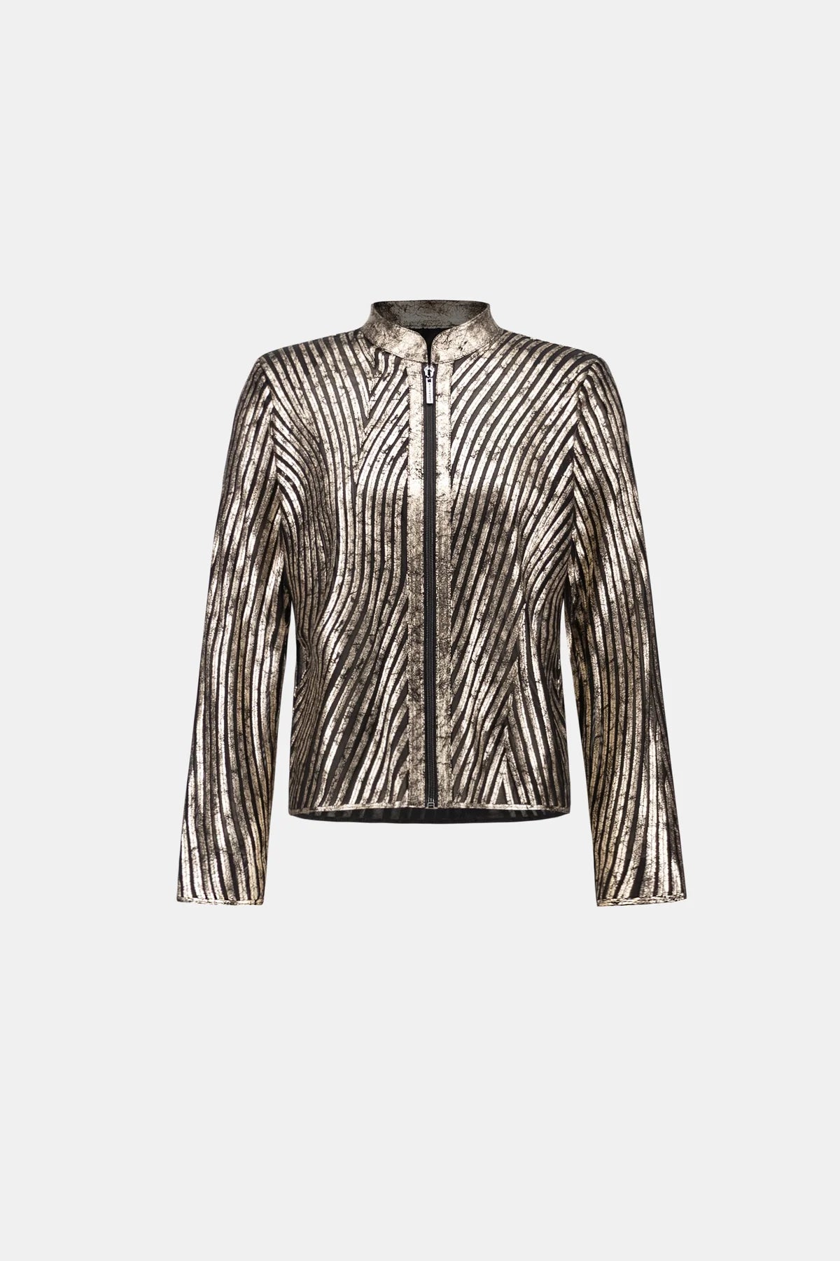 Metallic Soutache Fitted Jacket