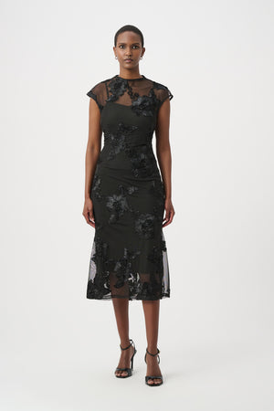 Embellished Trumpet Dress
