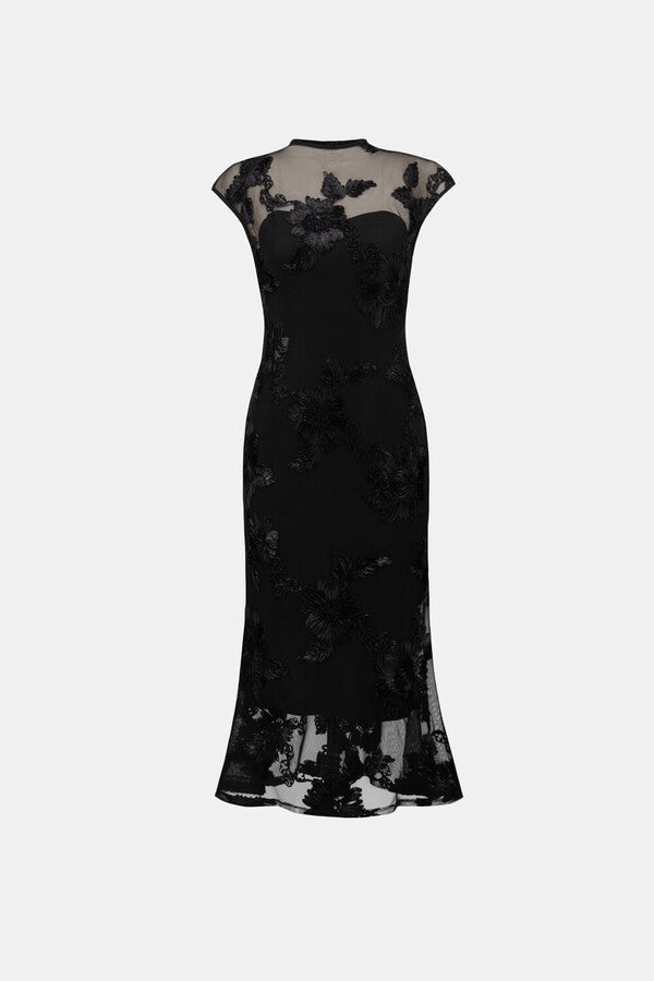Embellished Trumpet Dress