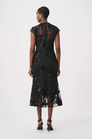 Embellished Trumpet Dress