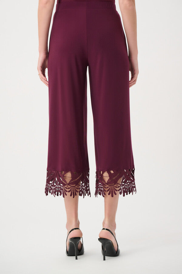 Embroidered Cropped Trousers