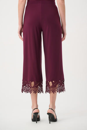 Embroidered Cropped Trousers
