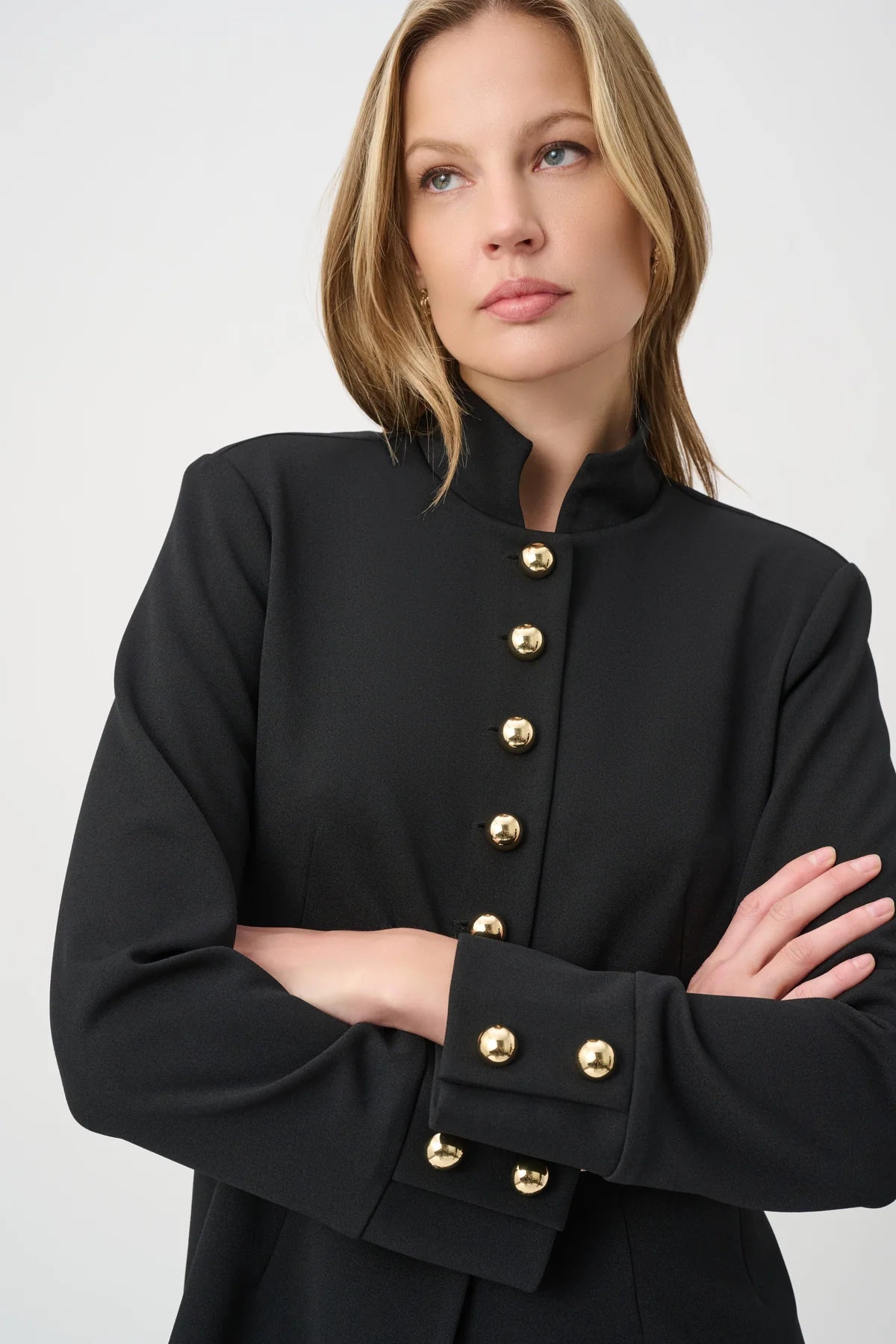 Military Collar Fitted Jacket