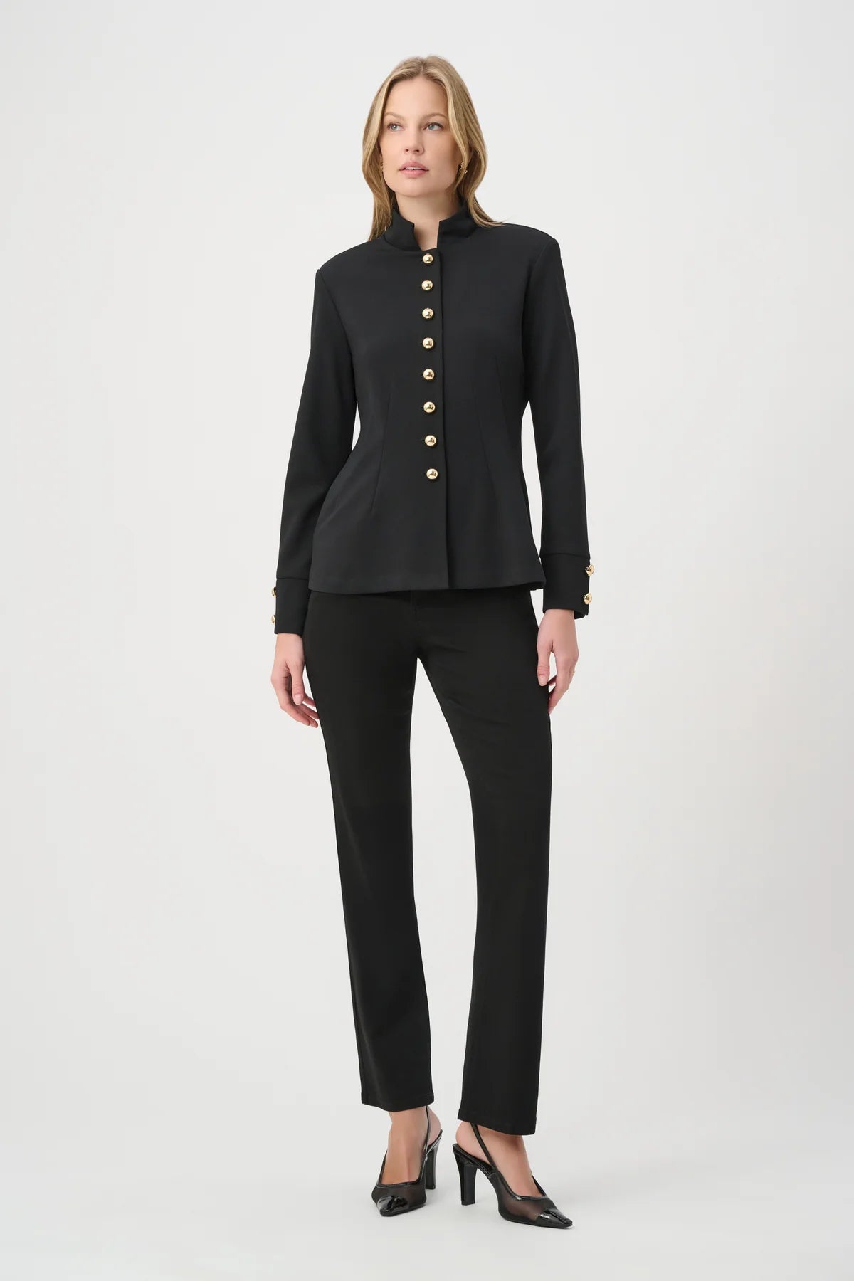 Military Collar Fitted Jacket