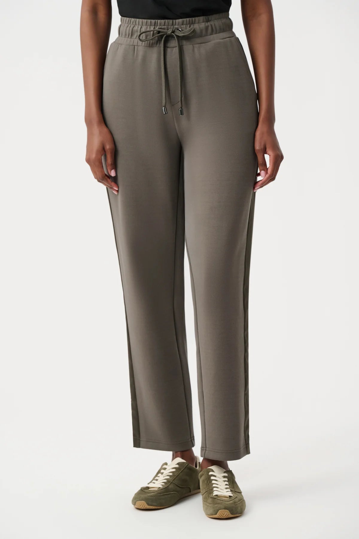 Side Band Straight Leg Pants