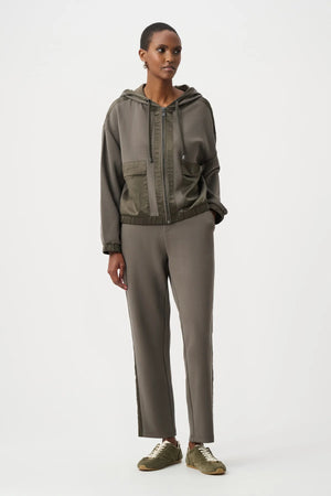 Satin Trim Boxy Jacket