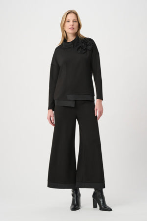 Wide Leg Pull On Trousers
