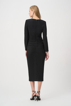 Ruched Bodycon Midi Dress