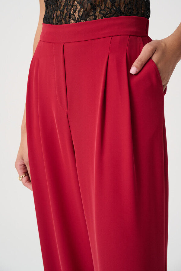 Belted Wide-leg Trousers
