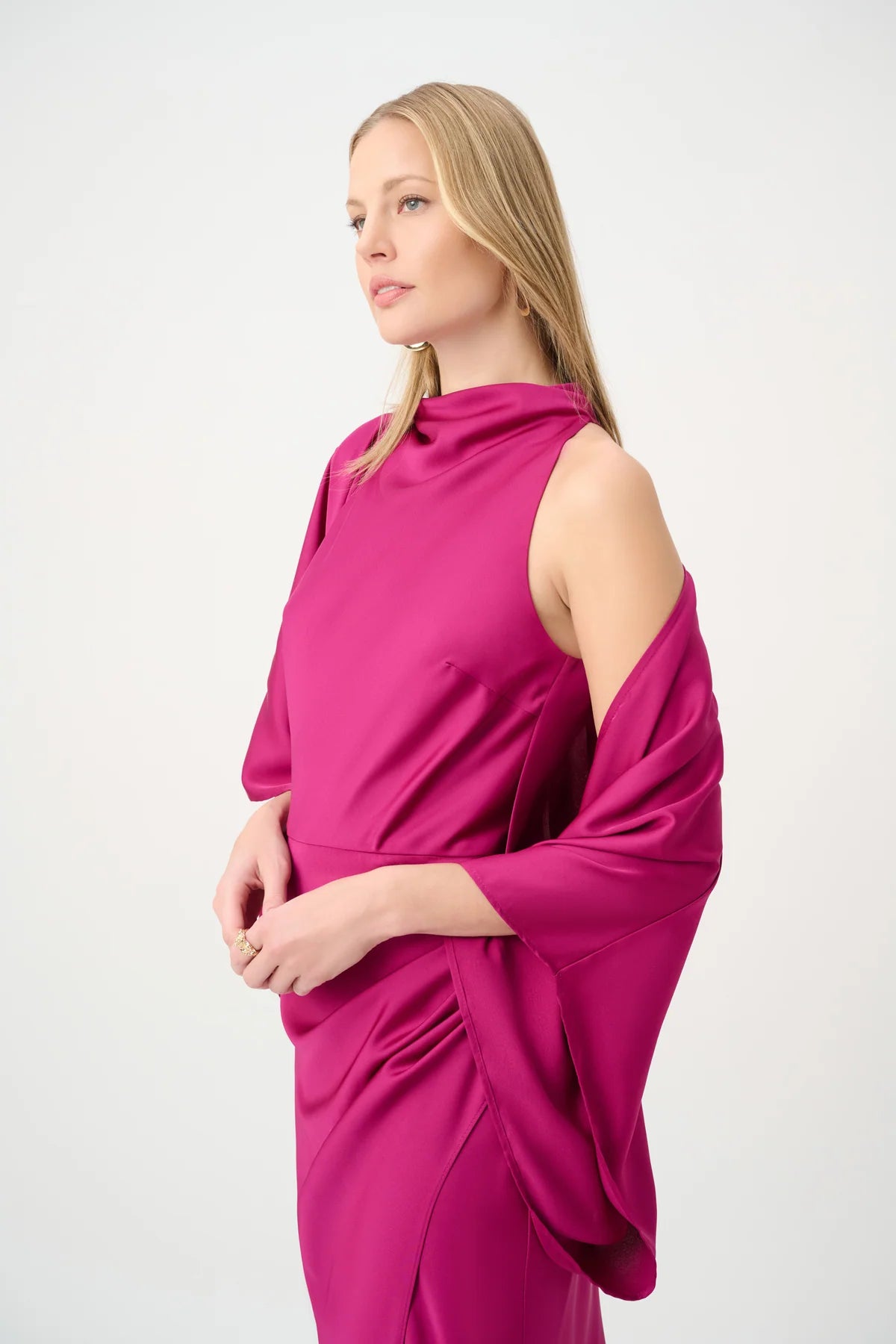 Satin Dolman Sleeve Cover Up
