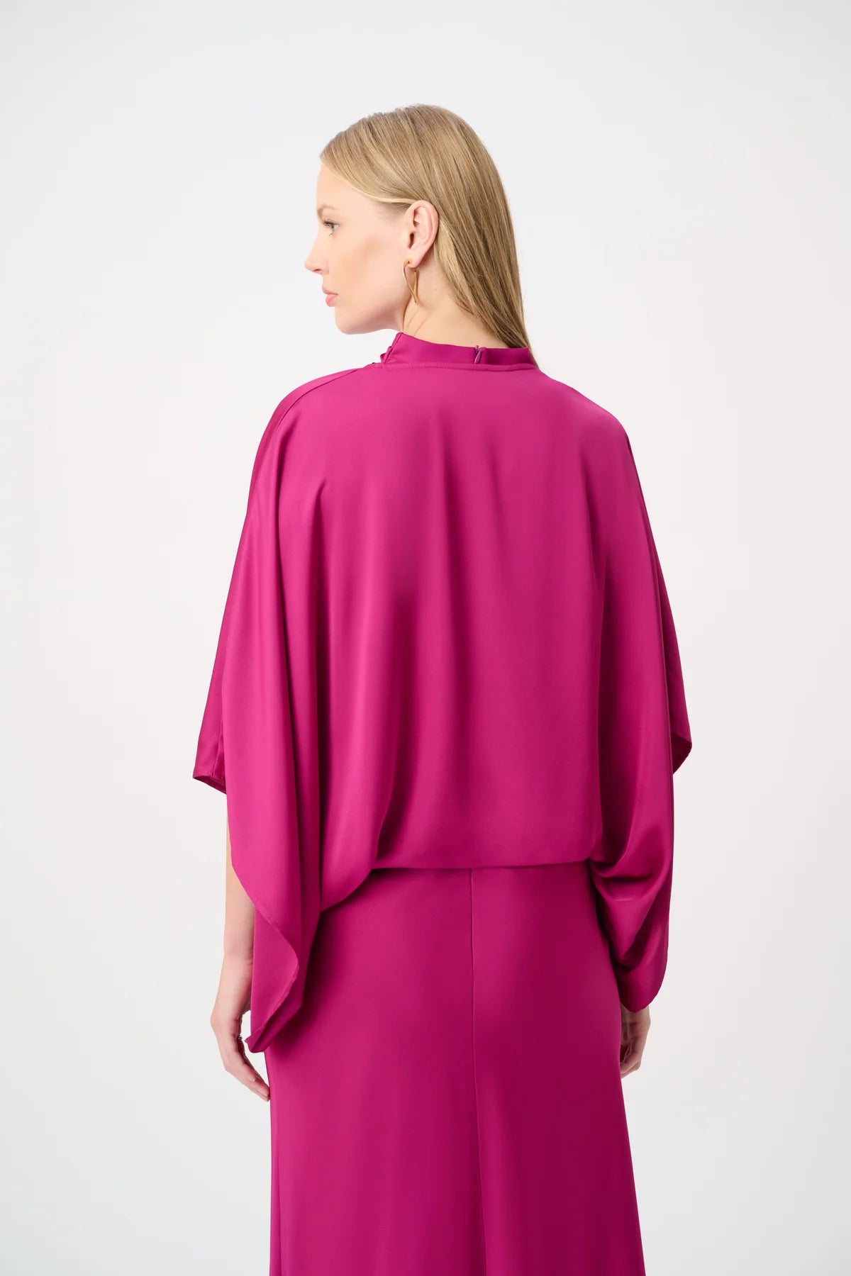 Satin Dolman Sleeve Cover Up