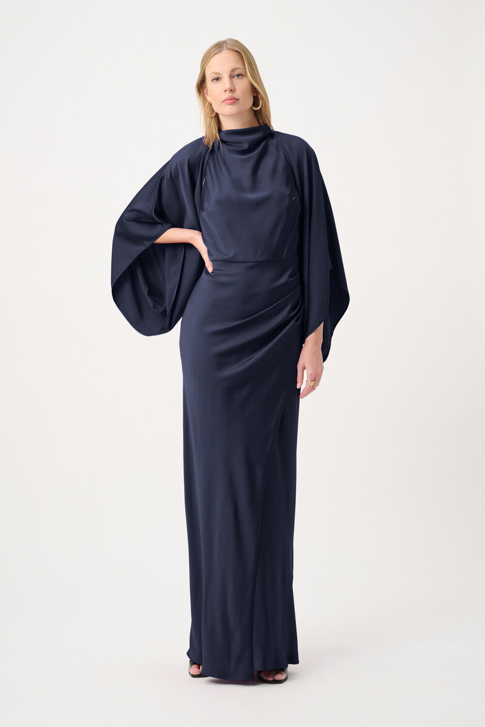 Satin Dolman Sleeve Cover Up