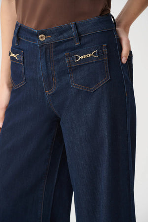 Featherweave Denim Palazzo Jeans
