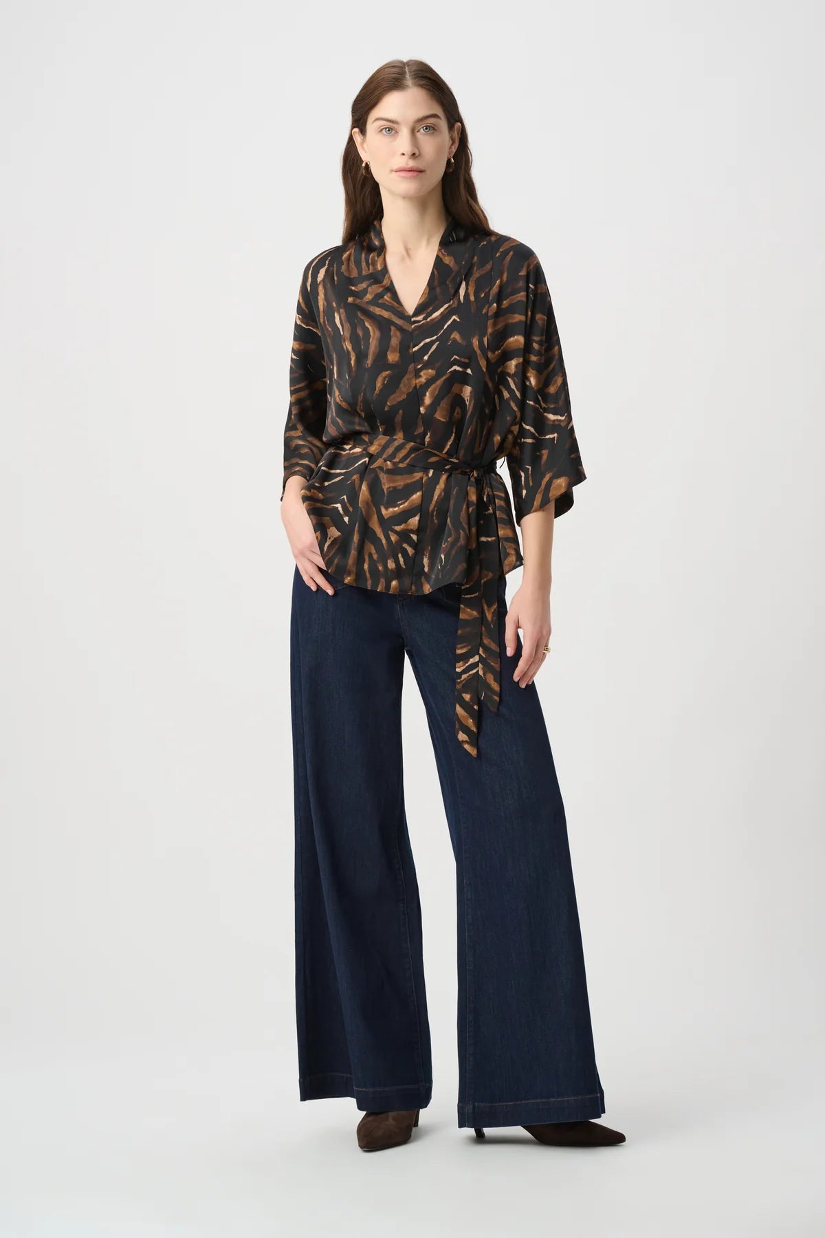 Featherweave Denim Palazzo Jeans