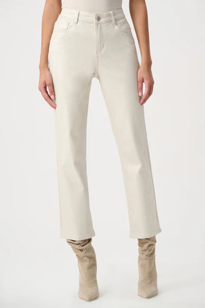 Classic Straight Leg Metallic Jeans