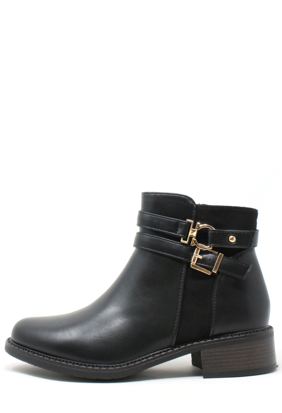 Double Buckle Ankle Boot