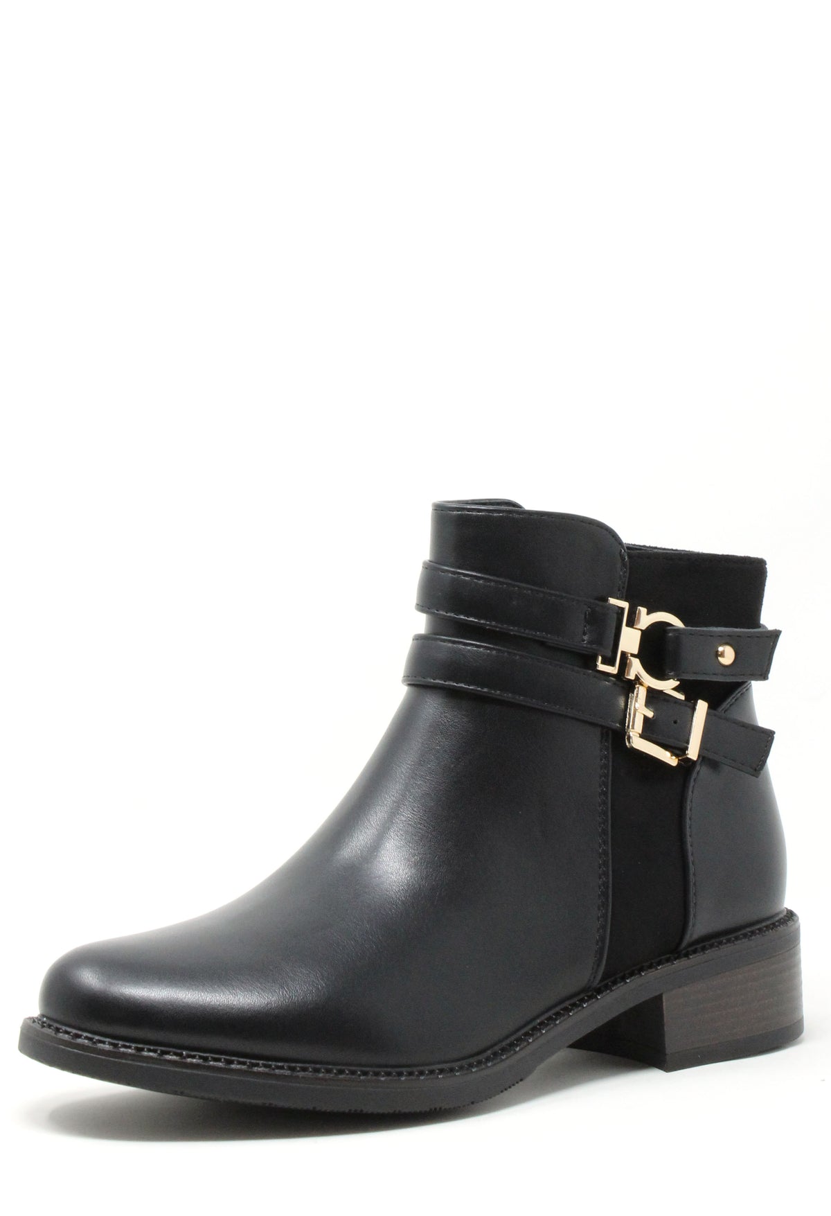 Double Buckle Ankle Boot