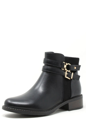 Double Buckle Ankle Boot