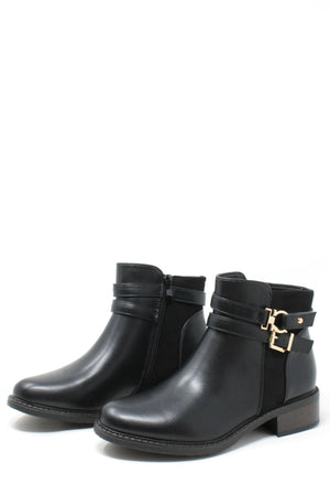 Double Buckle Ankle Boot