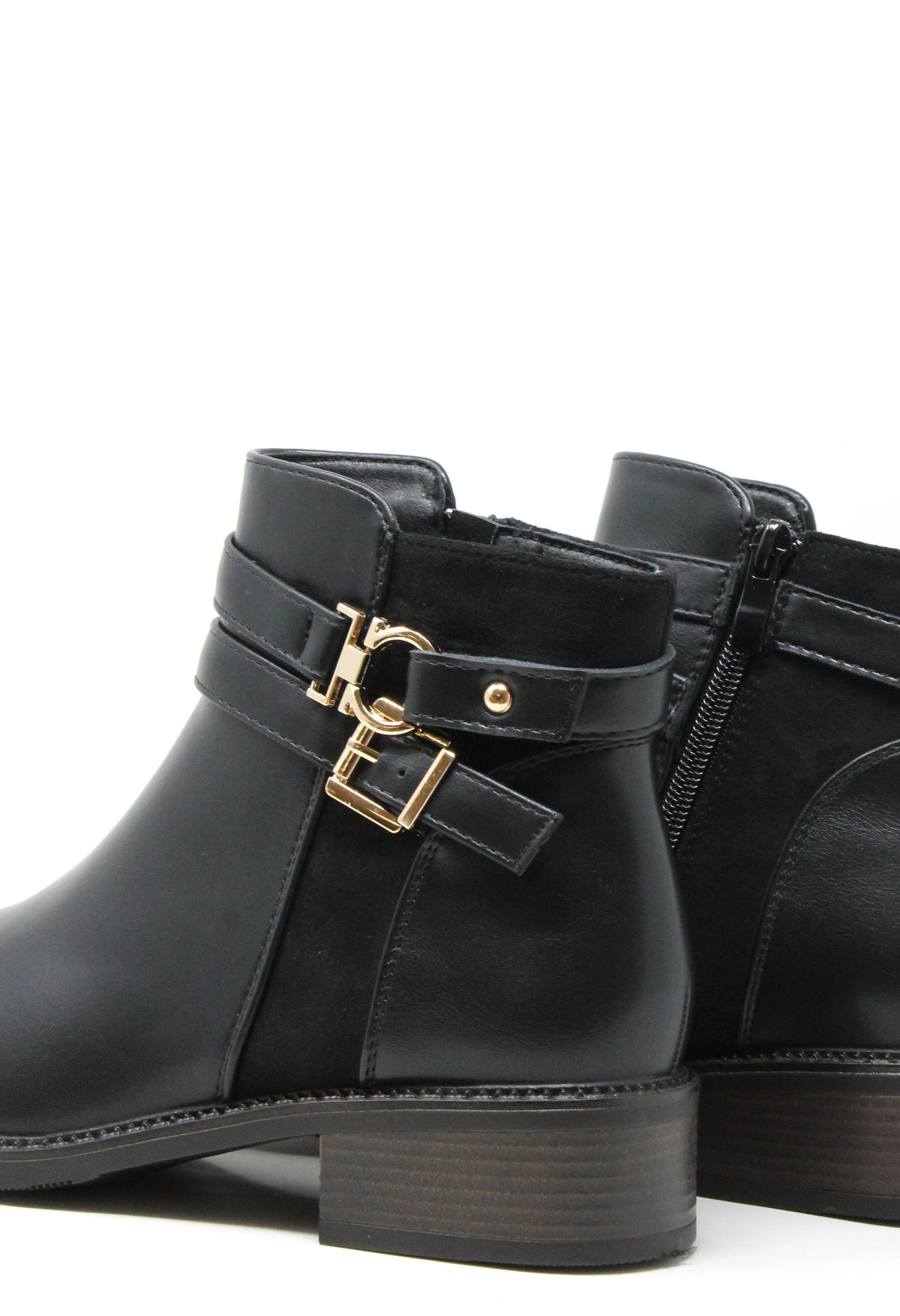 Double Buckle Ankle Boot