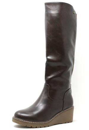 Zip Back Knee High Boot