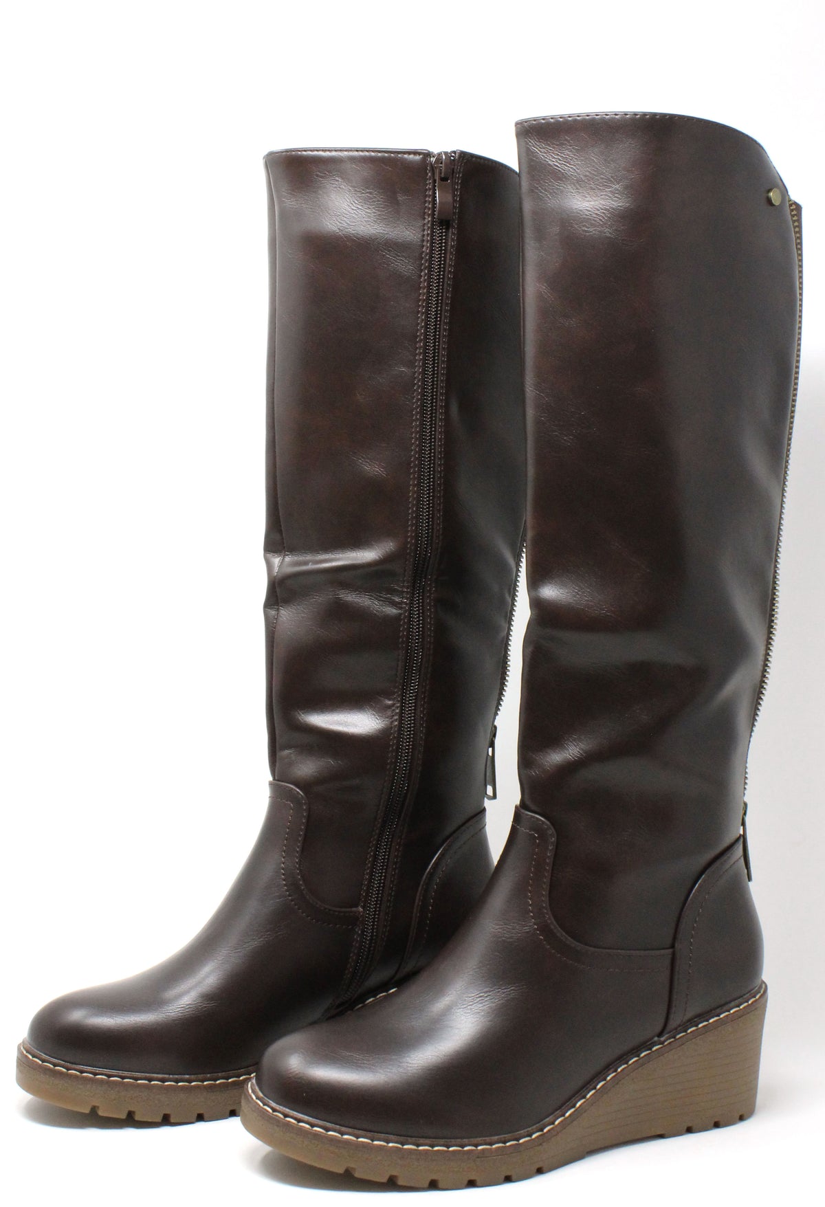 Zip Back Knee High Boot