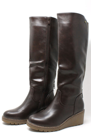 Zip Back Knee High Boot